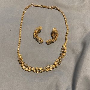 Vintage earring and necklace set